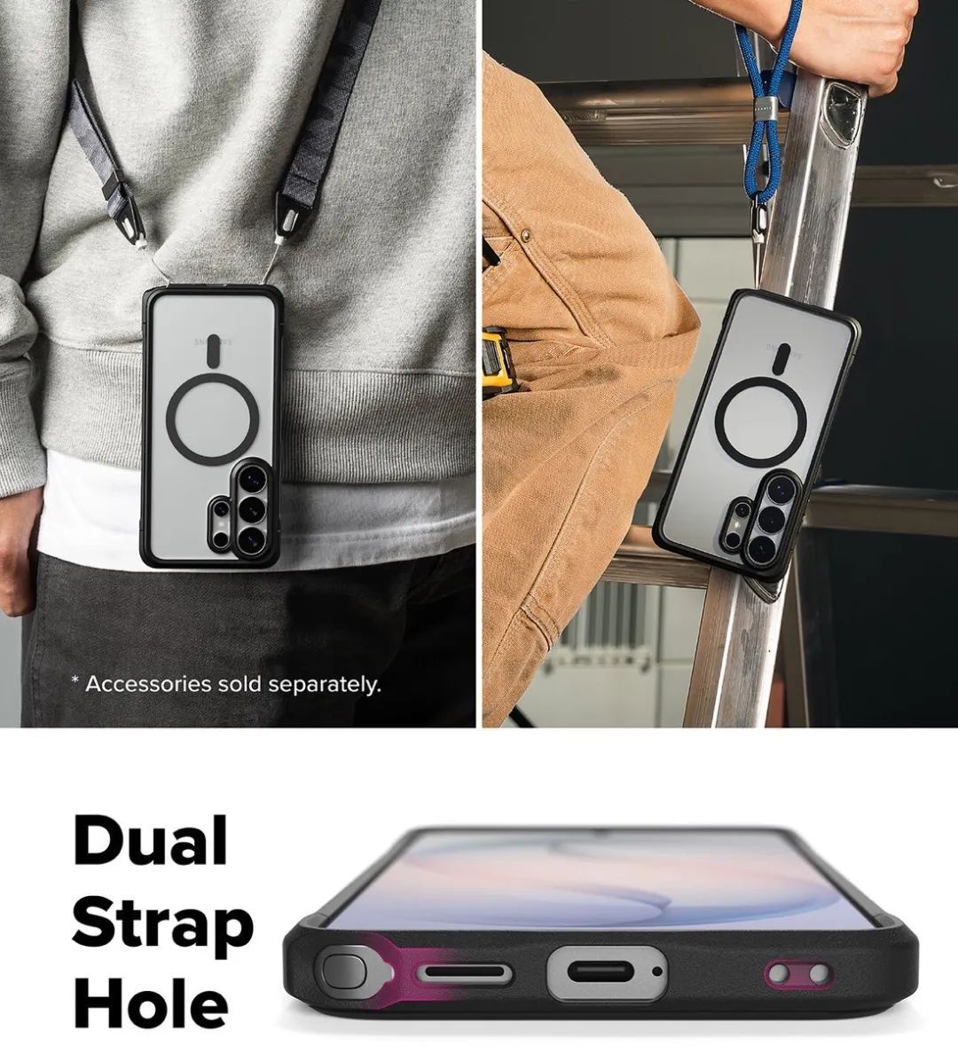 Ringke Fusion Bold Magnetic Hoesje S26 Ultra - Zwart - afbeelding 6 van 6