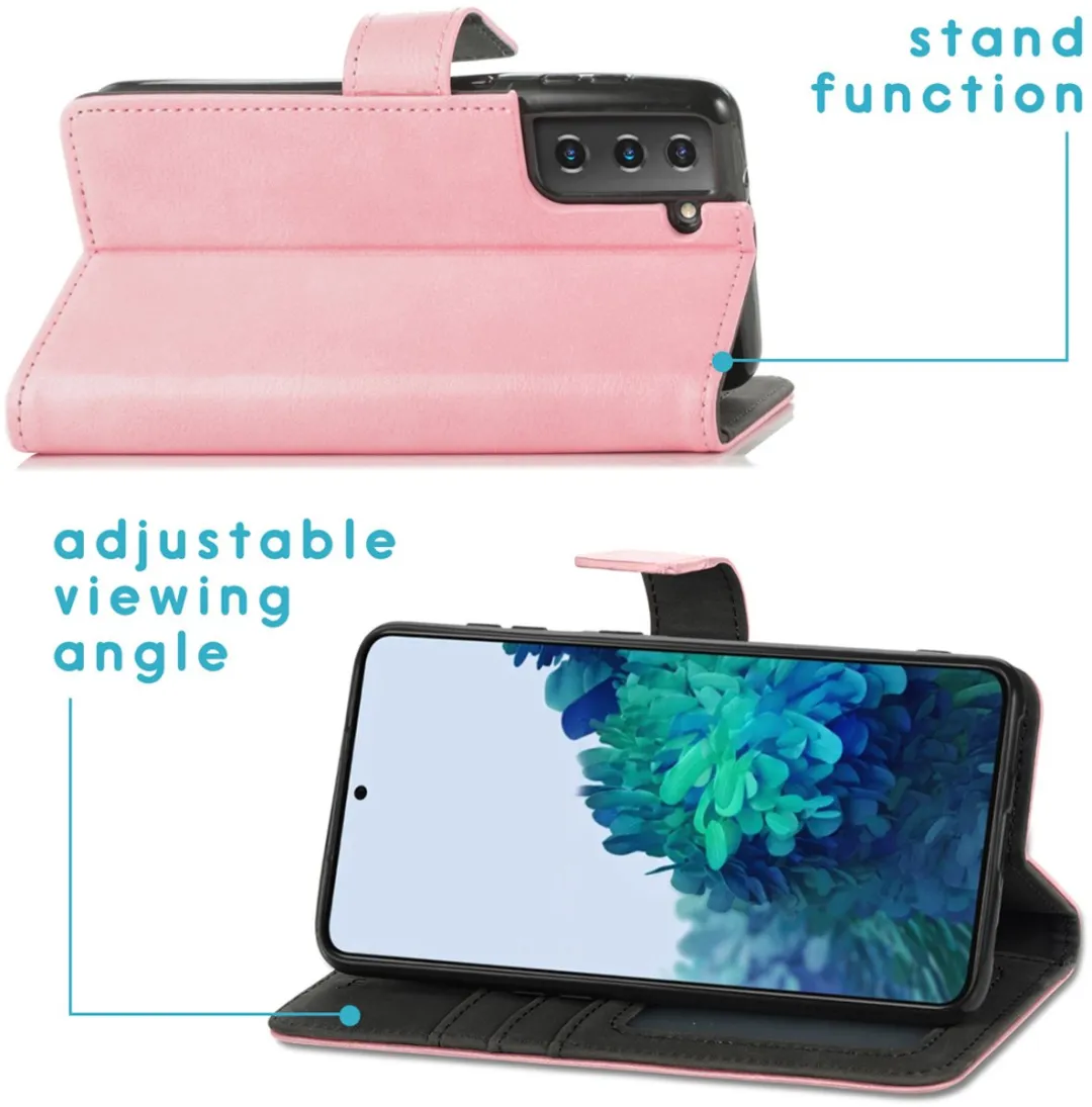 Imoshion Hoesje Samsung Galaxy S21 Roze - 3 Pasjes