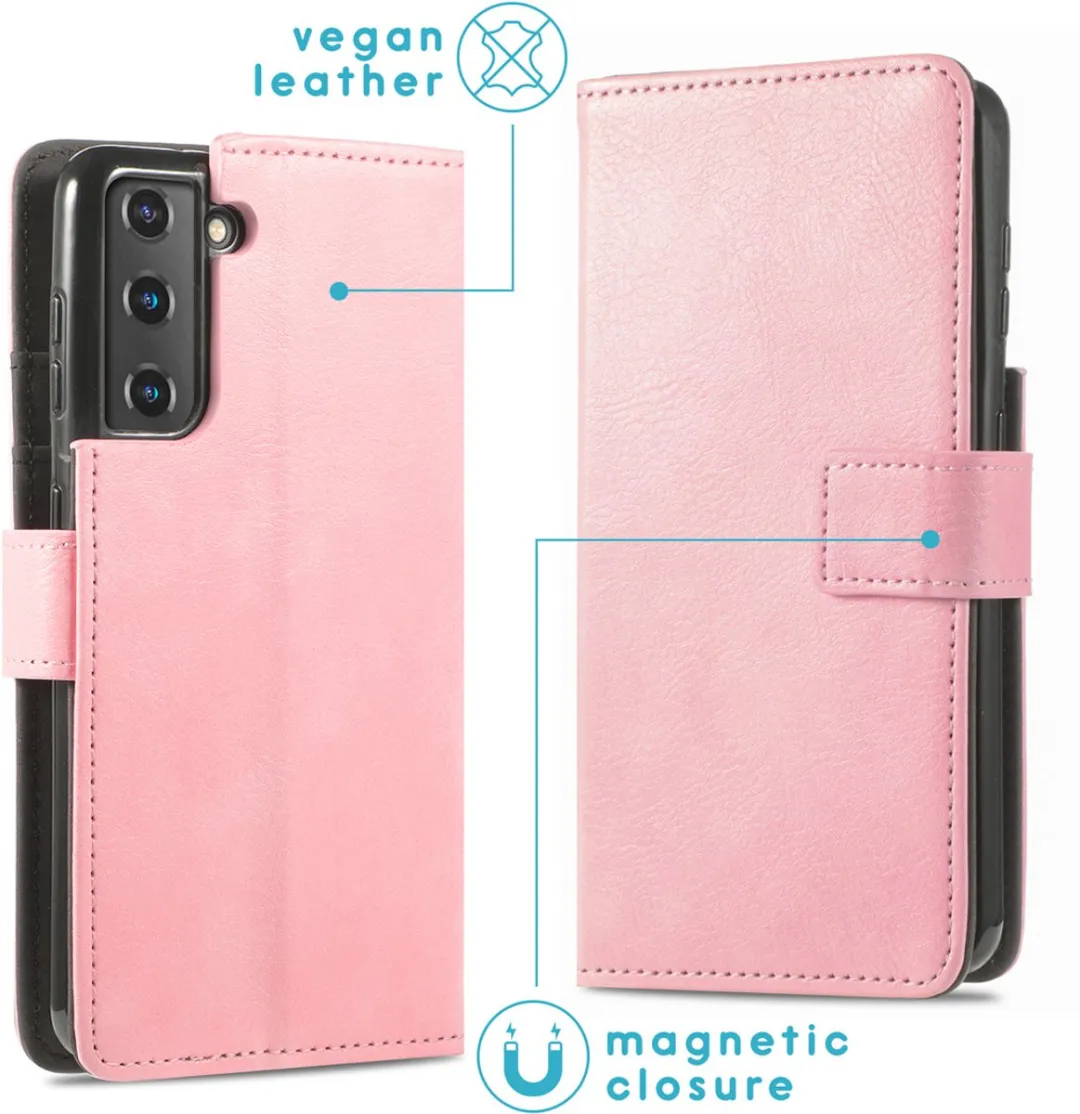 Imoshion Hoesje Samsung Galaxy S21 Roze - 3 Pasjes
