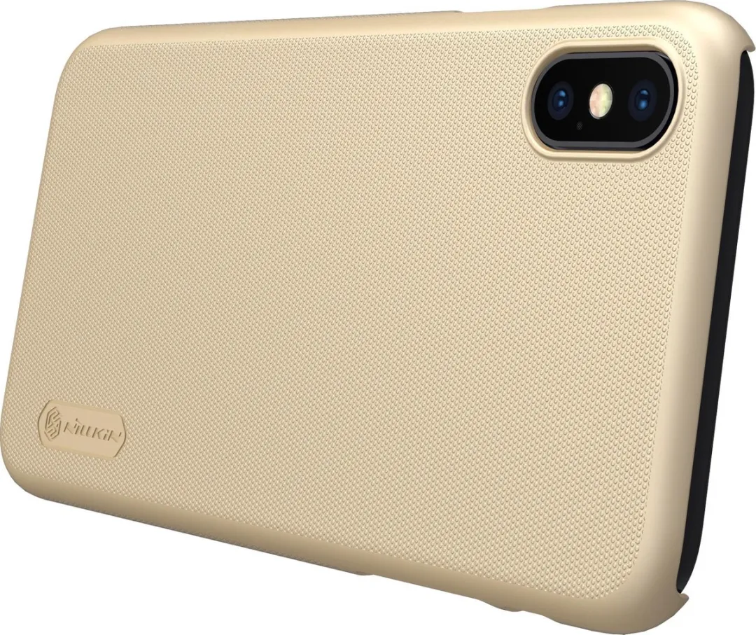 Nillkin Frosted Shield Hoesje iPhone X/Xs - Goud
