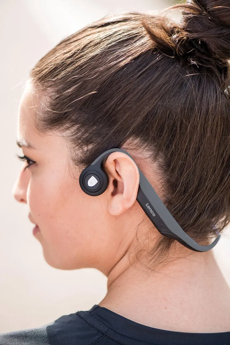 Lenco HBC-200 Bone Conduction Koptelefoon - Zwart-Grijs