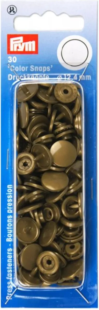 Prym Drukknoop ColorSnaps 12,4mm Goud - 30 Stuks