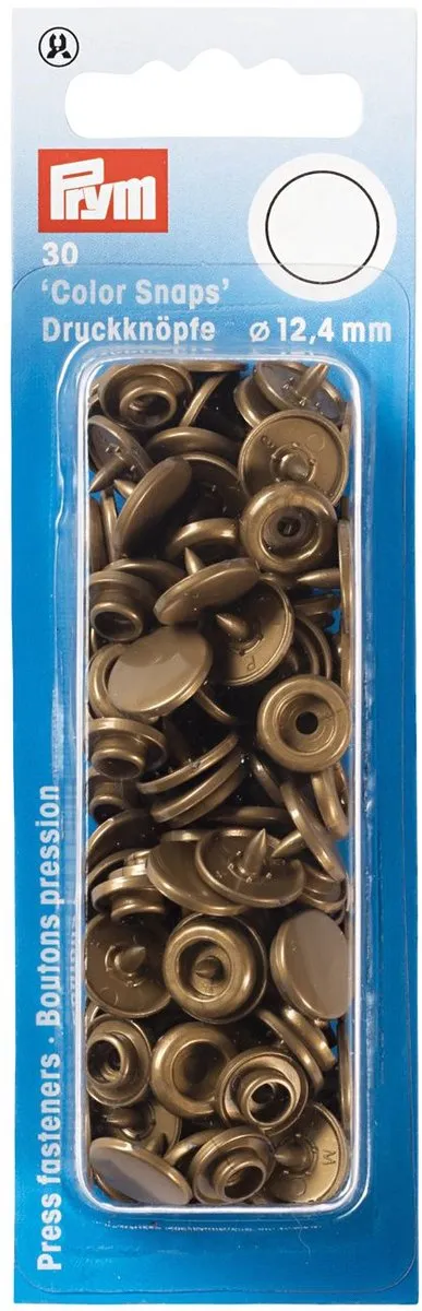 Prym Drukknoop ColorSnaps 12,4mm Goud - 30 Stuks