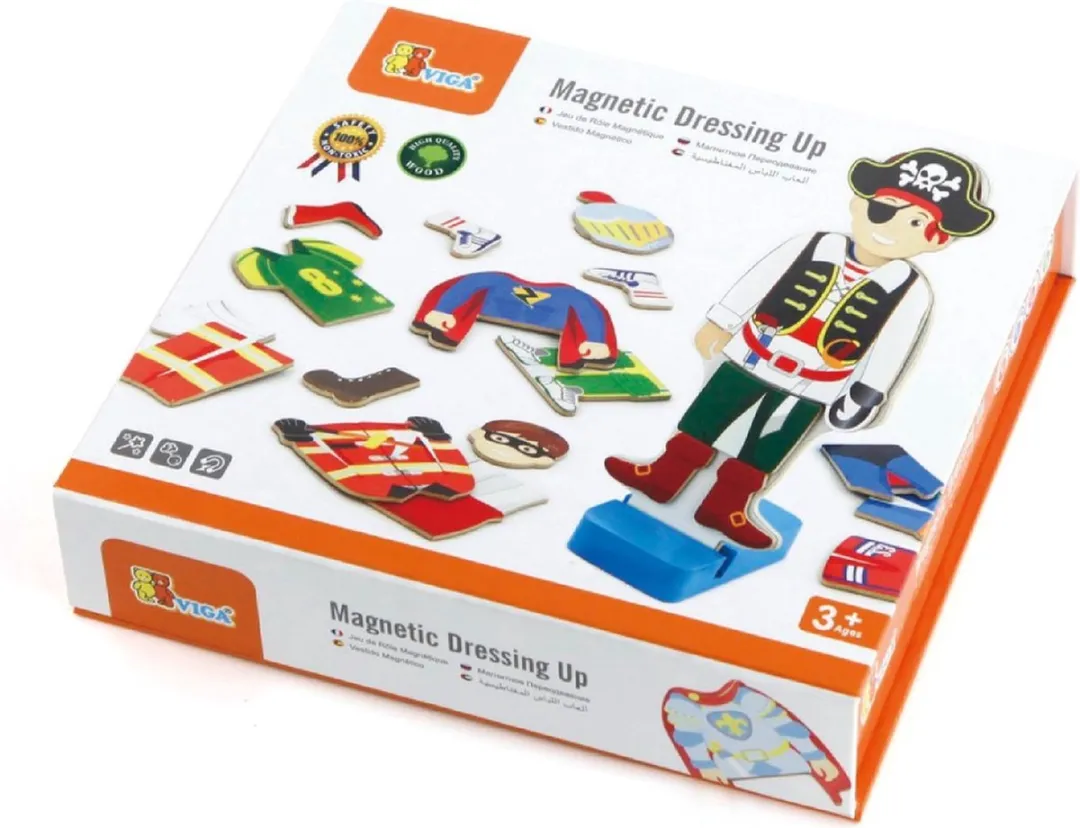 Viga Toys Aankleedfiguur Jongen 36-delig