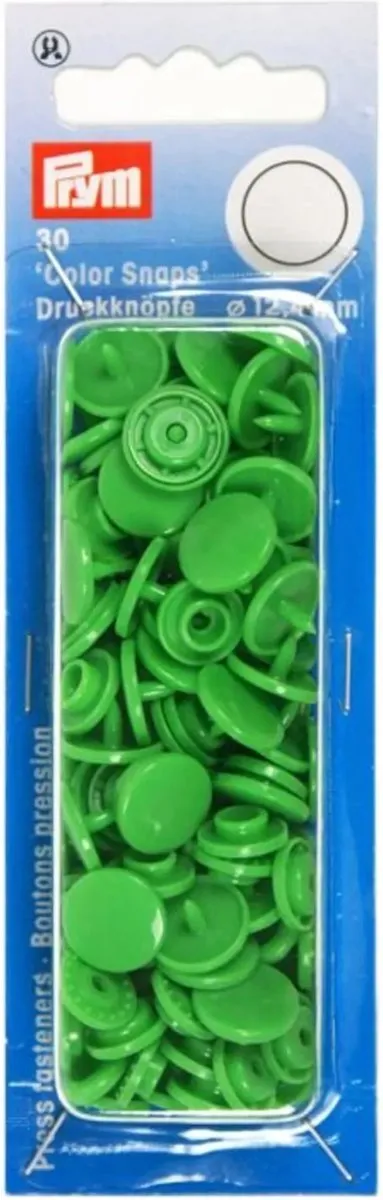 Prym Drukknoop ColorSnaps 12,4mm Lichtgroen - 30 Stuks