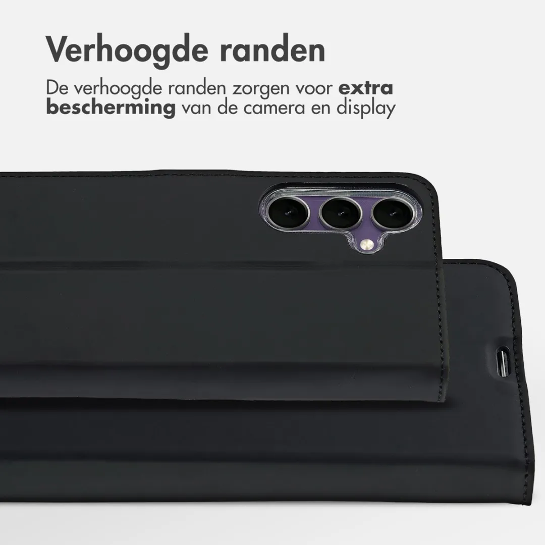 Accezz Hoesje Samsung Galaxy S24 FE Wallet - 3 Pasjes - Zwart