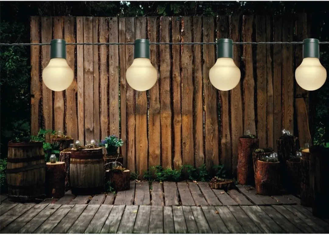 Anna's Collection Feestverlichting Lichtsnoer 20x Warm Wit 10m - Zwart