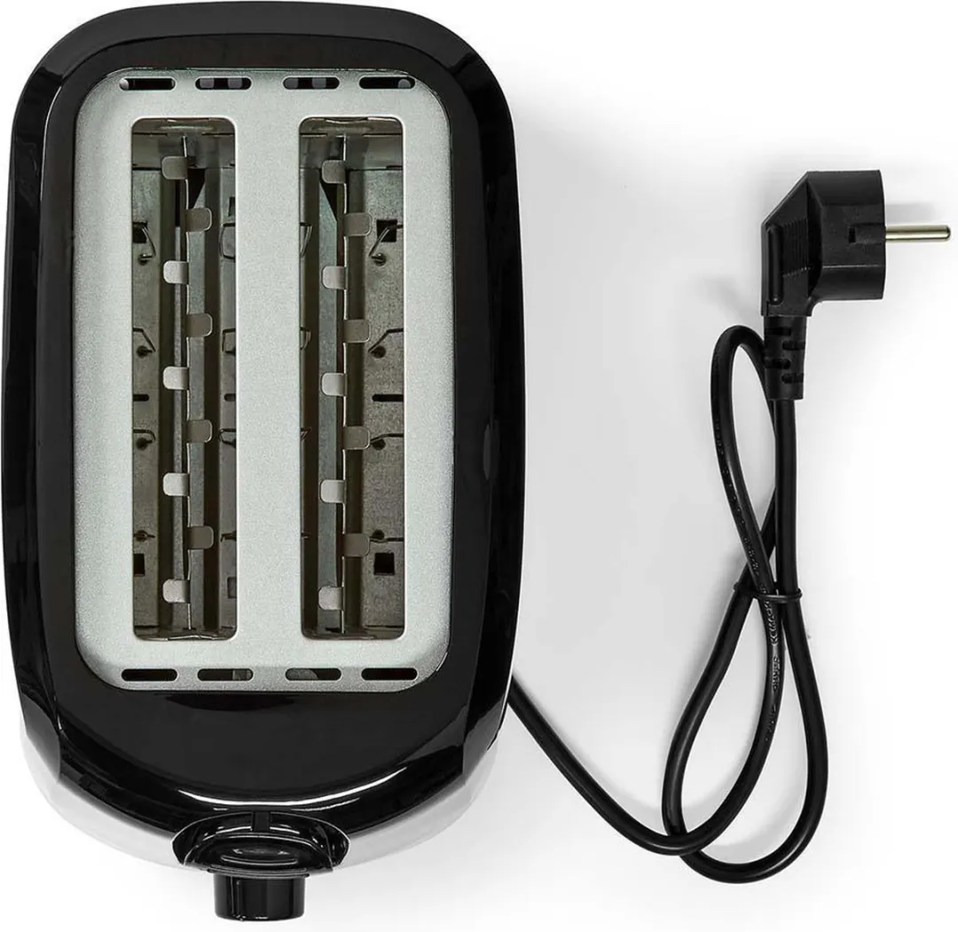 Nedis Broodrooster 2 Sleuven 700W - Zwart