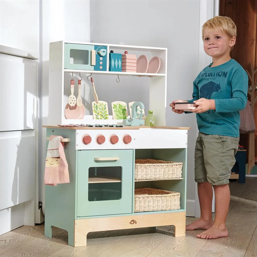 Tender Leaf Toys Keukentje met Ontbijtset - Multicolor