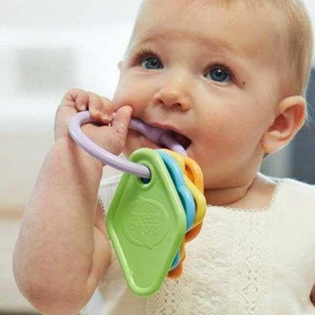 Green Toys Mijn Eerste Sleutels Rammelaar/Bijtring - Multi