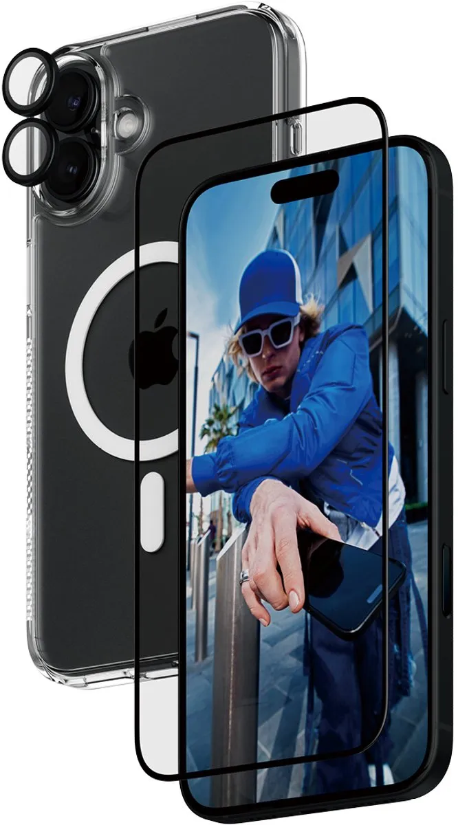 PanzerGlass PG 3-in-1 Bundle iPhone 16 Plus