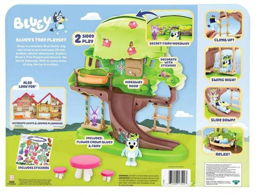 Moose Toys Bluey Boomhut Speelset 3680390 - Groen