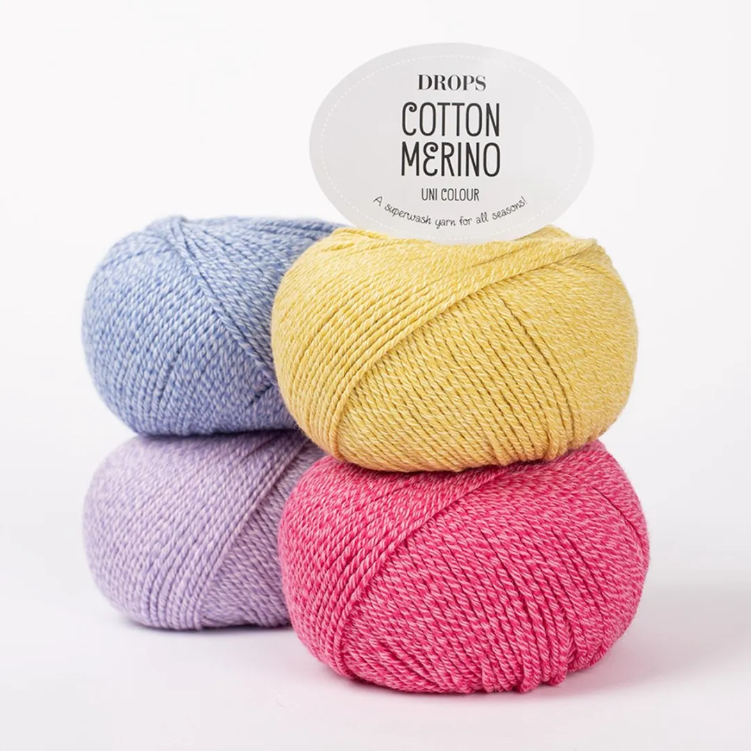 Drops Cotton Merino Uni Colour Tarwe Wol/Katoen Garen
