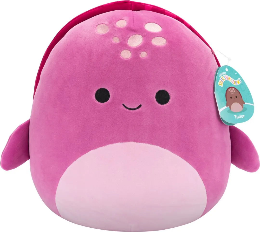 Squishmallows Tudor Maroon Leatherback Turtle 30cm