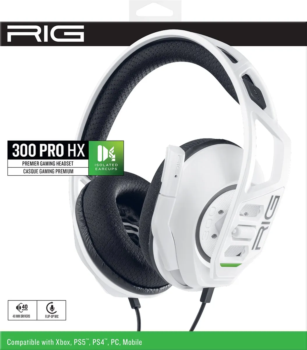 Nacon RIG 300 HXW Pro Headset - Xbox Series X/One - Wit