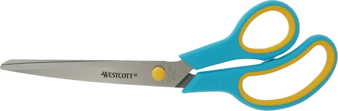 Westcott Easy Grip Scharenset 3-delig - RVS - Turquoise/Meloengeel