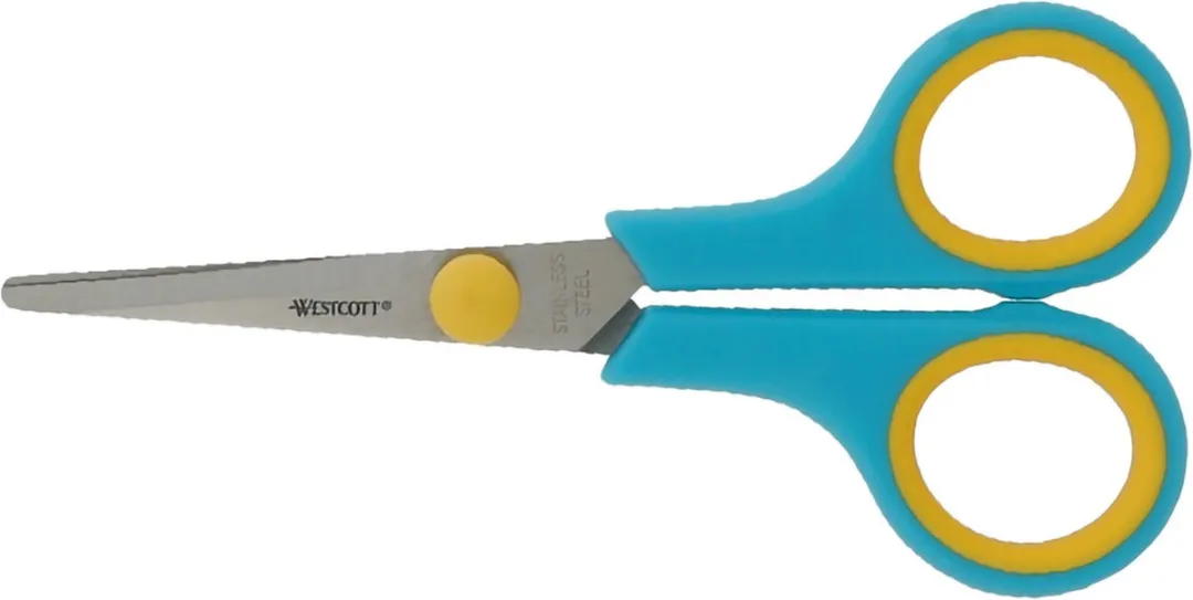Westcott Easy Grip Scharenset 3-delig - RVS - Turquoise/Meloengeel