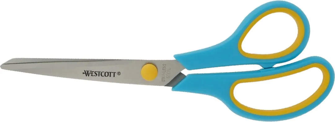 Westcott Easy Grip Scharenset 3-delig - RVS - Turquoise/Meloengeel