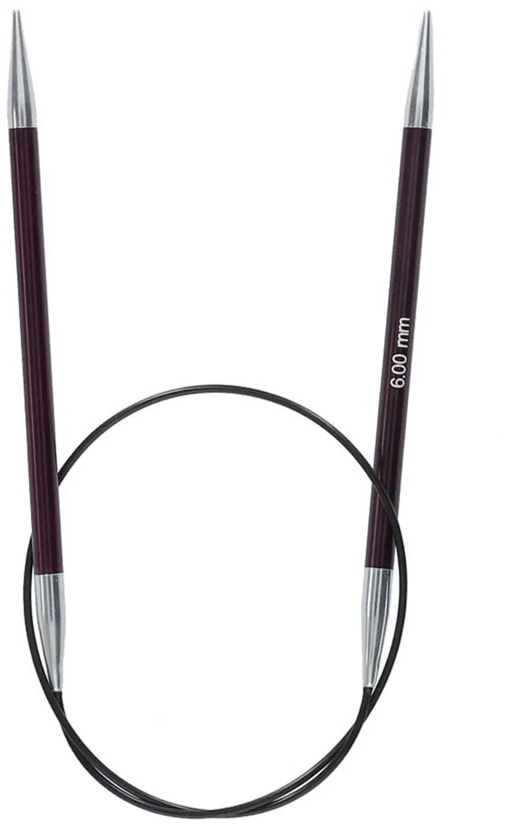 KnitPro Zing Rondbreinaalden 60cm 6.00mm - Multikleur - afbeelding 3 van 6