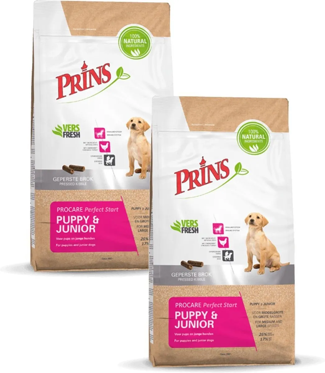 Prins Procare Puppy & Junior Gevogelte Hondenvoer