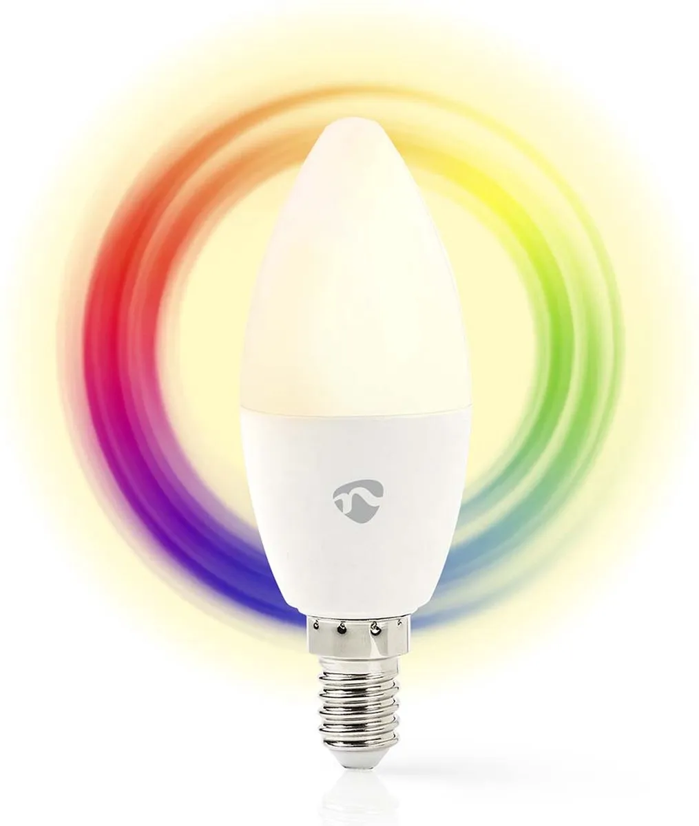 Nedis SmartLife RGB/Warm Wit E14 Kaarslamp 350lm - Mat - 4.5W