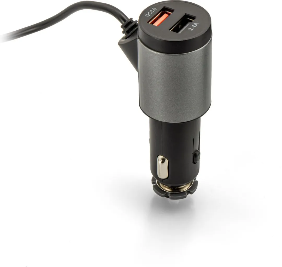 Caliber PMT565BT Bluetooth FM Transmitter - Autolader QC3.0 - Zwart