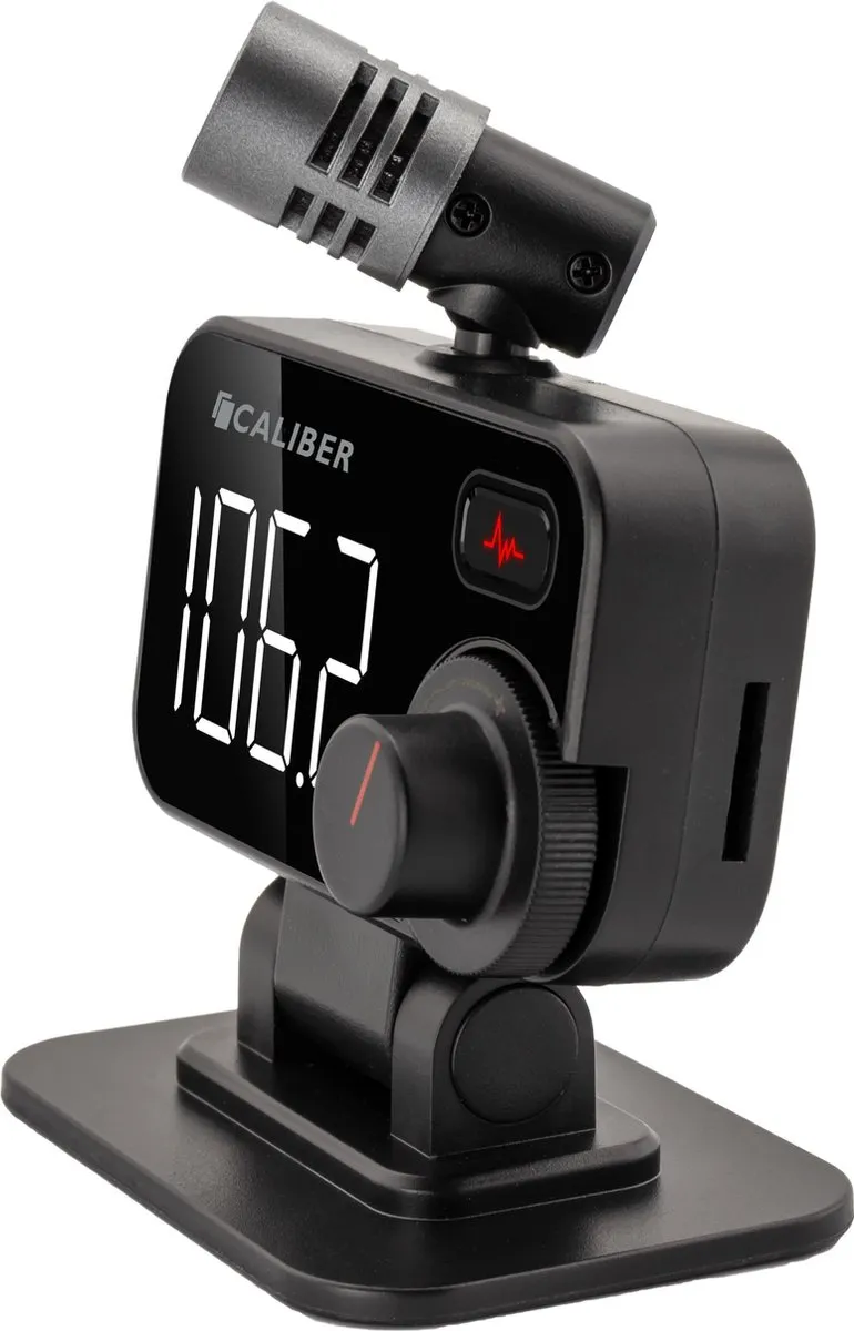 Caliber PMT565BT Bluetooth FM Transmitter - Autolader QC3.0 - Zwart