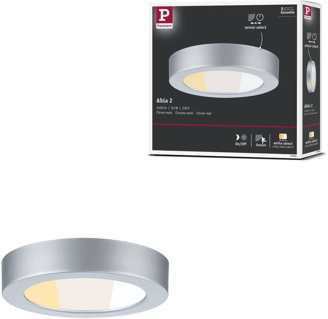 Paulmann LED-paneel Abia 2 White Select 17cm 9,5W 1100lm