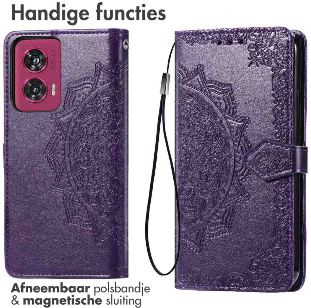 Imoshion Hoesje Motorola Edge 50 Fusion - 3 Pasjes - Paars
