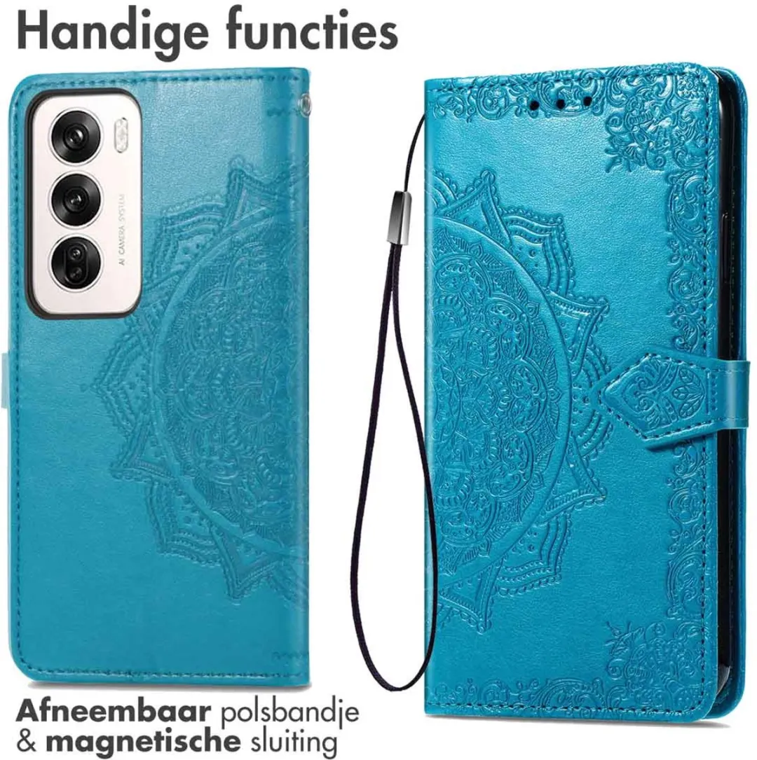Imoshion Hoesje Oppo Reno 12 - 3 Pasjes - Turquoise