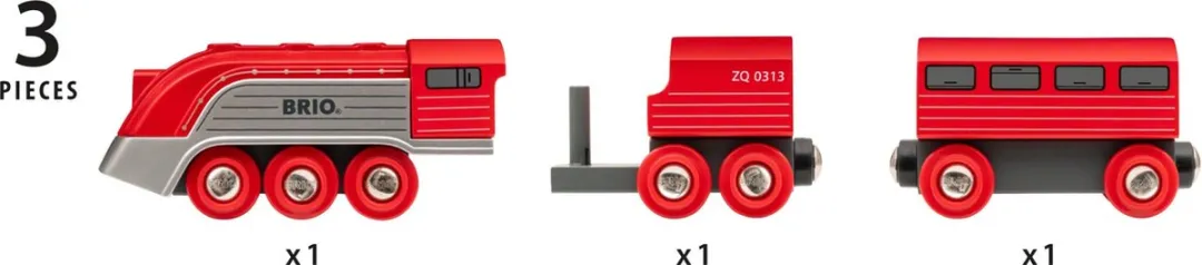 BRIO Rode Hogesnelheidstrein 33557 - Multicolor