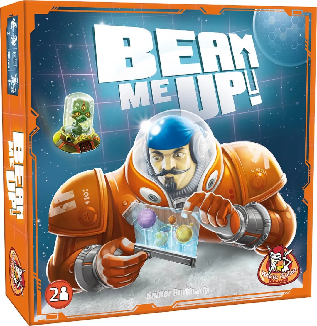 White Goblin Games - Beam me Up - 2 persoonsspel - 2 spelers - 30 minuten - Vanaf 8 jaar