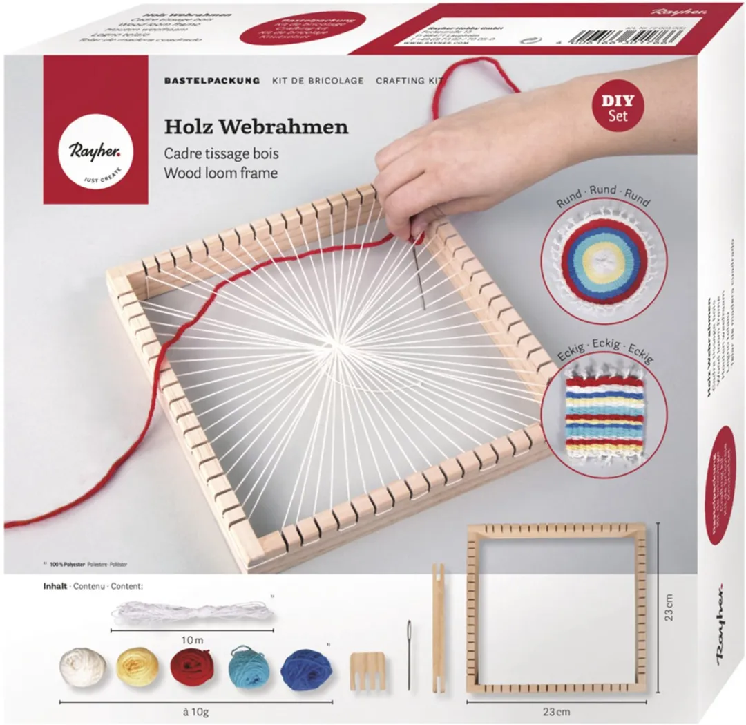 Rayher Weefraam 9-delig 23cm - Multi