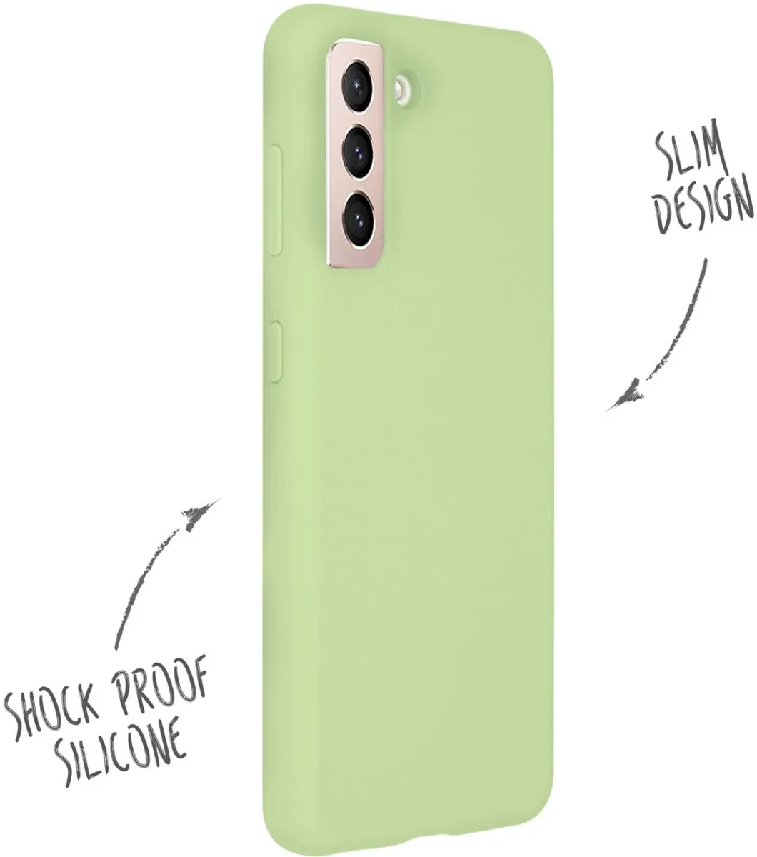 Accezz Hoesje Samsung Galaxy S21 Plus - Groen