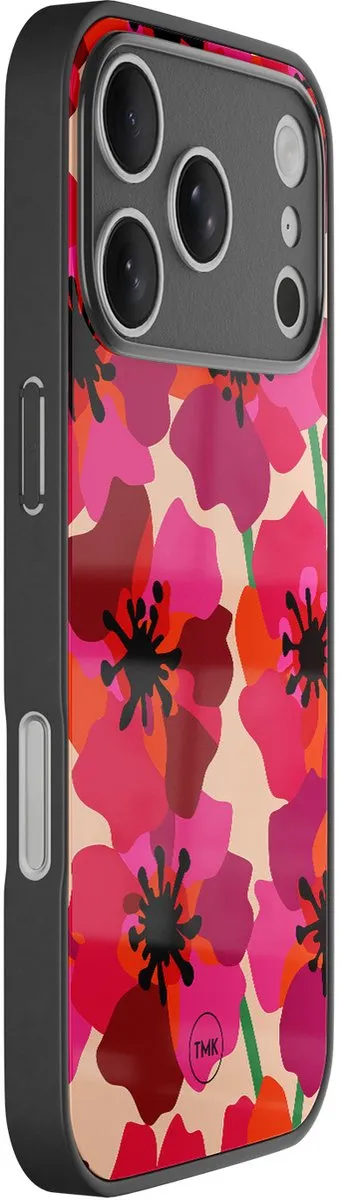Casevibes iPhone 17 Pro Hoesje Roze - Pink Floral Bliss