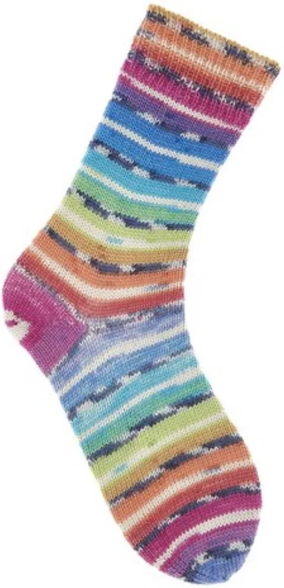 Rico Design Socks Bamboo Rainbow Sokkenwol 100g