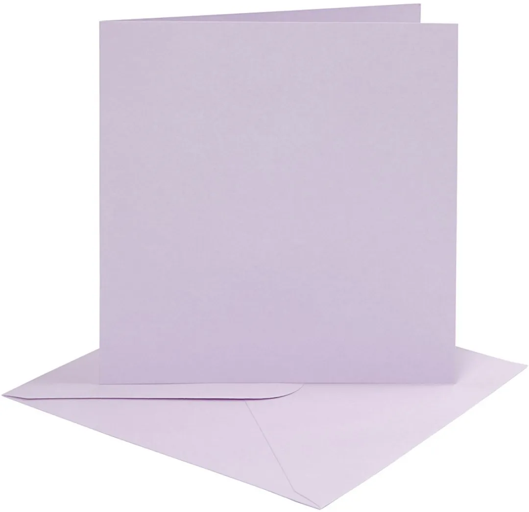 Creativ Company Kaarten & Enveloppen 15x15cm Lichtpaars