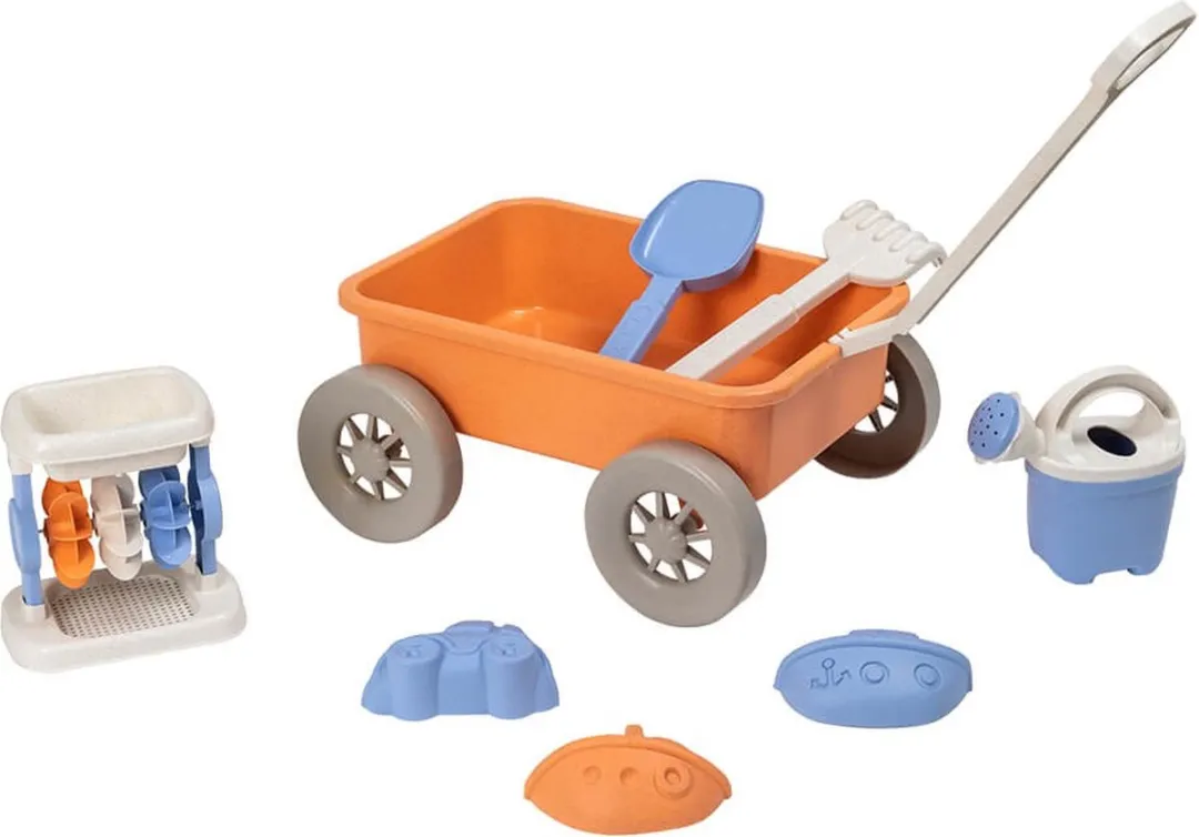 Eurekakids Bioplastic Strandwagen 8-delig