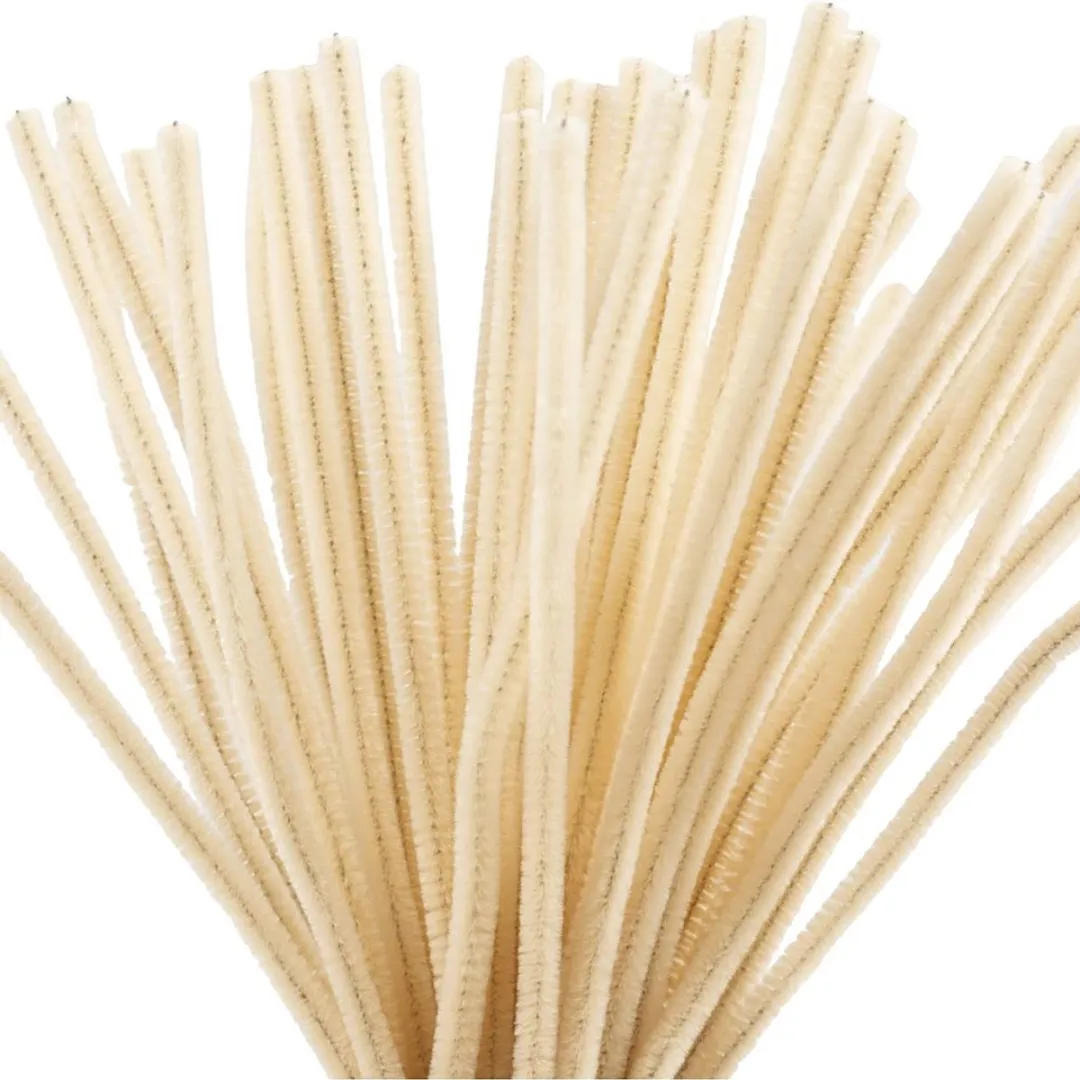 Creativ Company Chenilledraad Beige 6mm