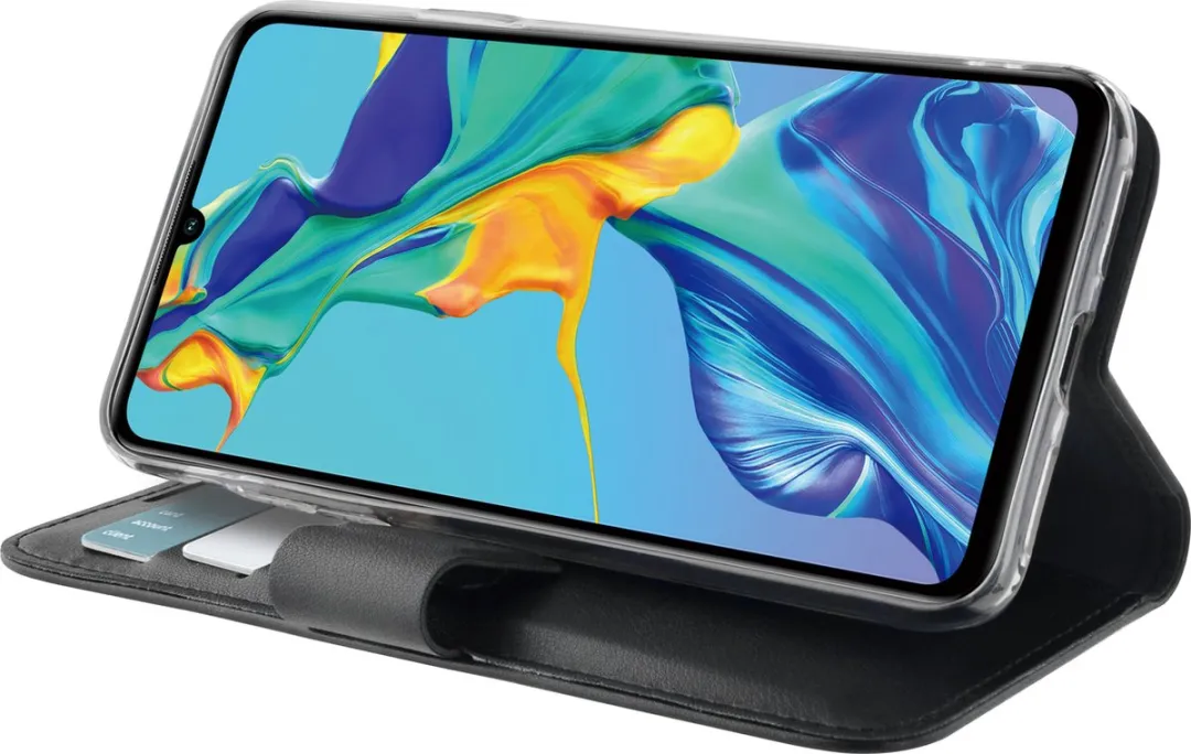 Azuri Huawei P30 Walletcase - 3 Pasjes - Zwart - afbeelding 6 van 6