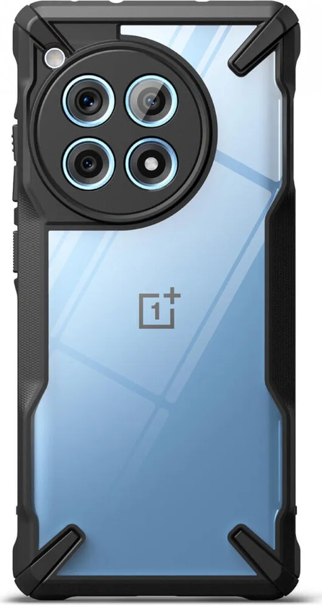 Ringke Fusion X Hoesje OnePlus 12R - Militaire Standaard - Zwart