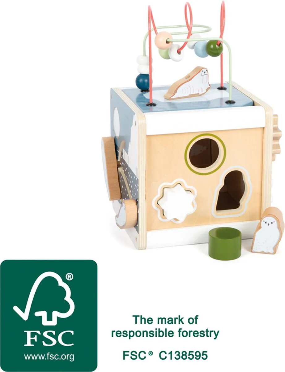Small Foot Houten Activiteitskubus Arctic 12451 - Multi - afbeelding 6 van 6
