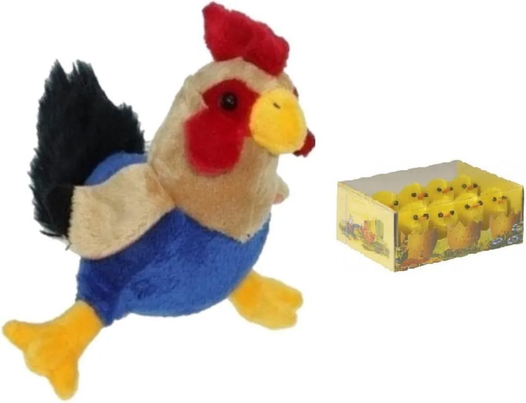 Decoris Pluche Kippen & Mini Kuikentjes