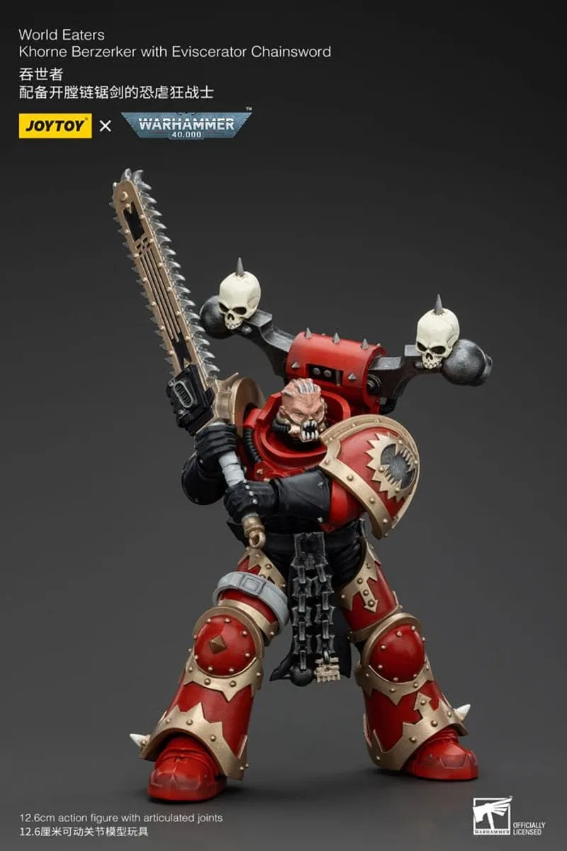 Joy Toy Warhammer 40k World Eaters Khorne Berzerker 1/18 - JT00560 - Multi