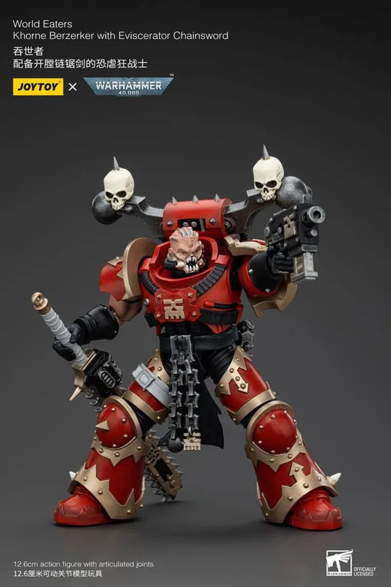Joy Toy Warhammer 40k World Eaters Khorne Berzerker 1/18 - JT00560 - Multi