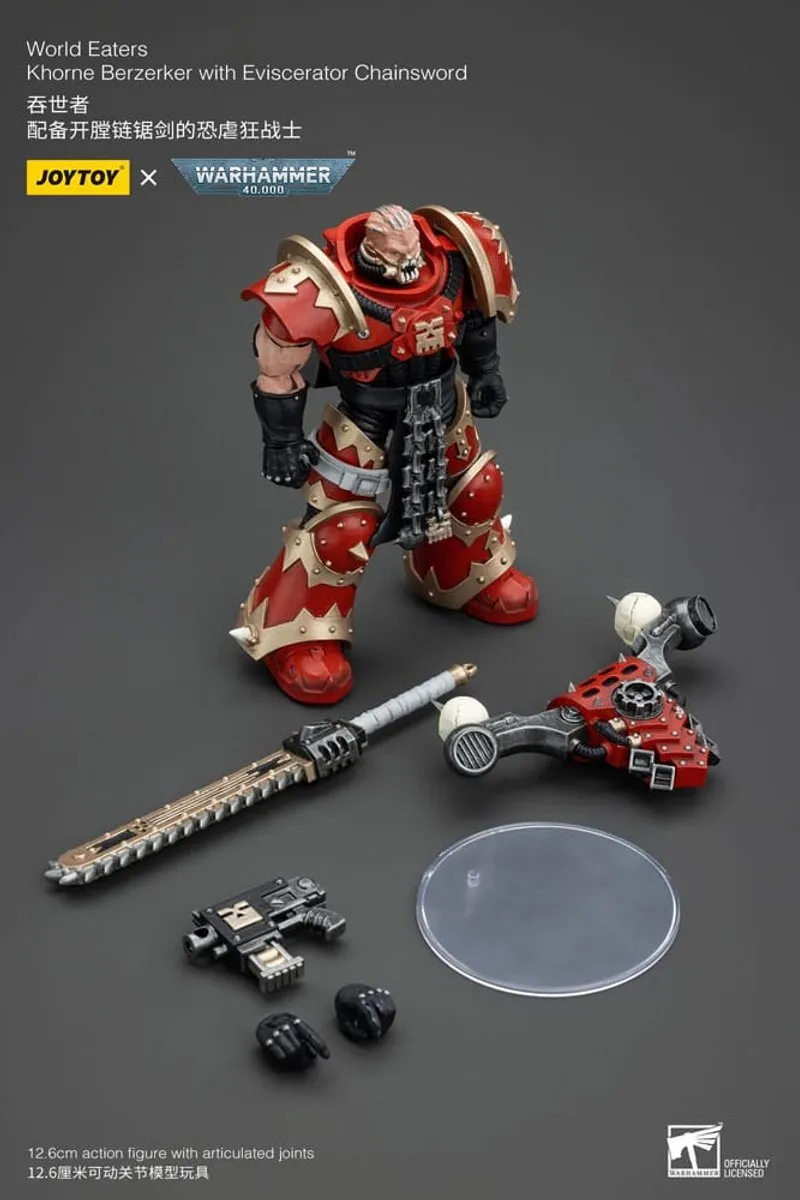 Joy Toy Warhammer 40k World Eaters Khorne Berzerker 1/18 - JT00560 - Multi