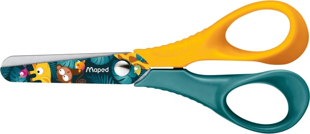 Maped Jungle Fever Schaar 12cm - Blauw/Geel