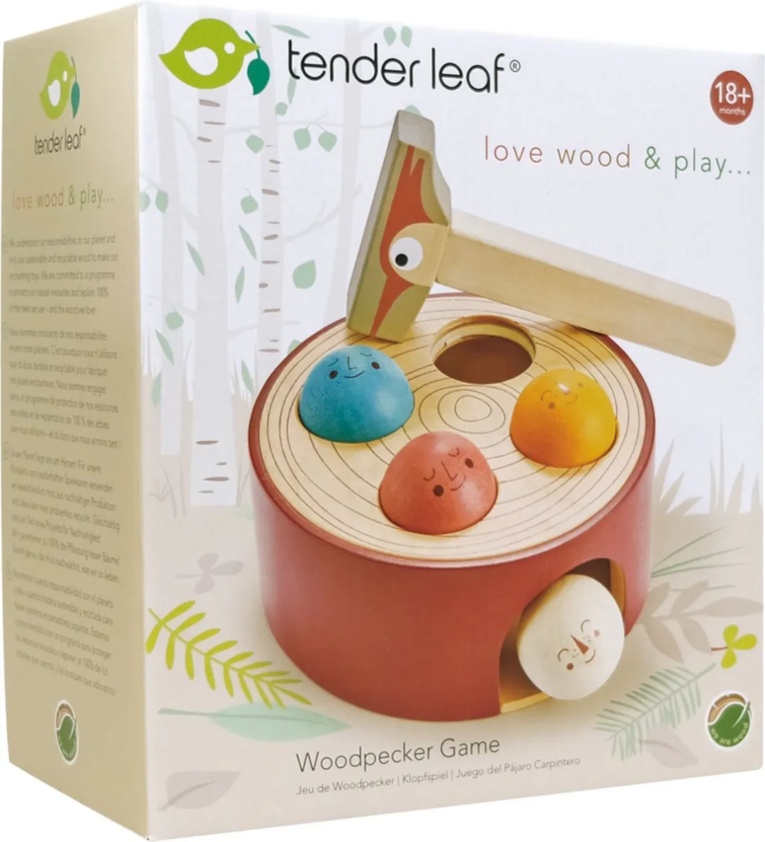 Tender Leaf Toys Hamerbank Steenrood 6-delig - afbeelding 3 van 6