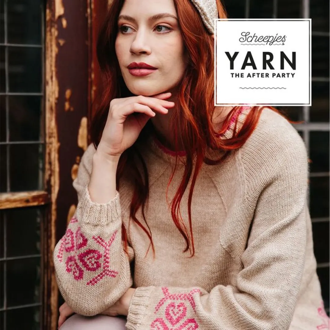 Scheepjes Yarn The After Party nr.165 Queen of Hearts - Breipatroon - S - Beige/Rozemengsel