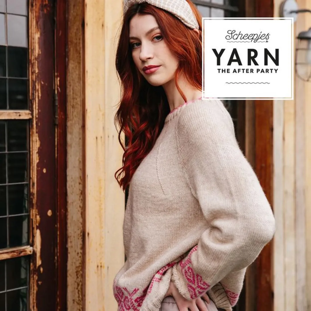 Scheepjes Yarn The After Party nr.165 Queen of Hearts - Breipatroon - S - Beige/Rozemengsel